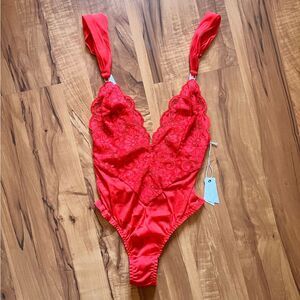 HAH We Are 🔥 Hot as Hell "Cheap and Cheerful" thong bodysuit ❤️ NWT ❤️ XS